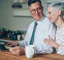 Photo of couple at computer. Links to Gifts That Pay You Income page. Photo of couple at computer. Links to Gifts That Pay You Income page.